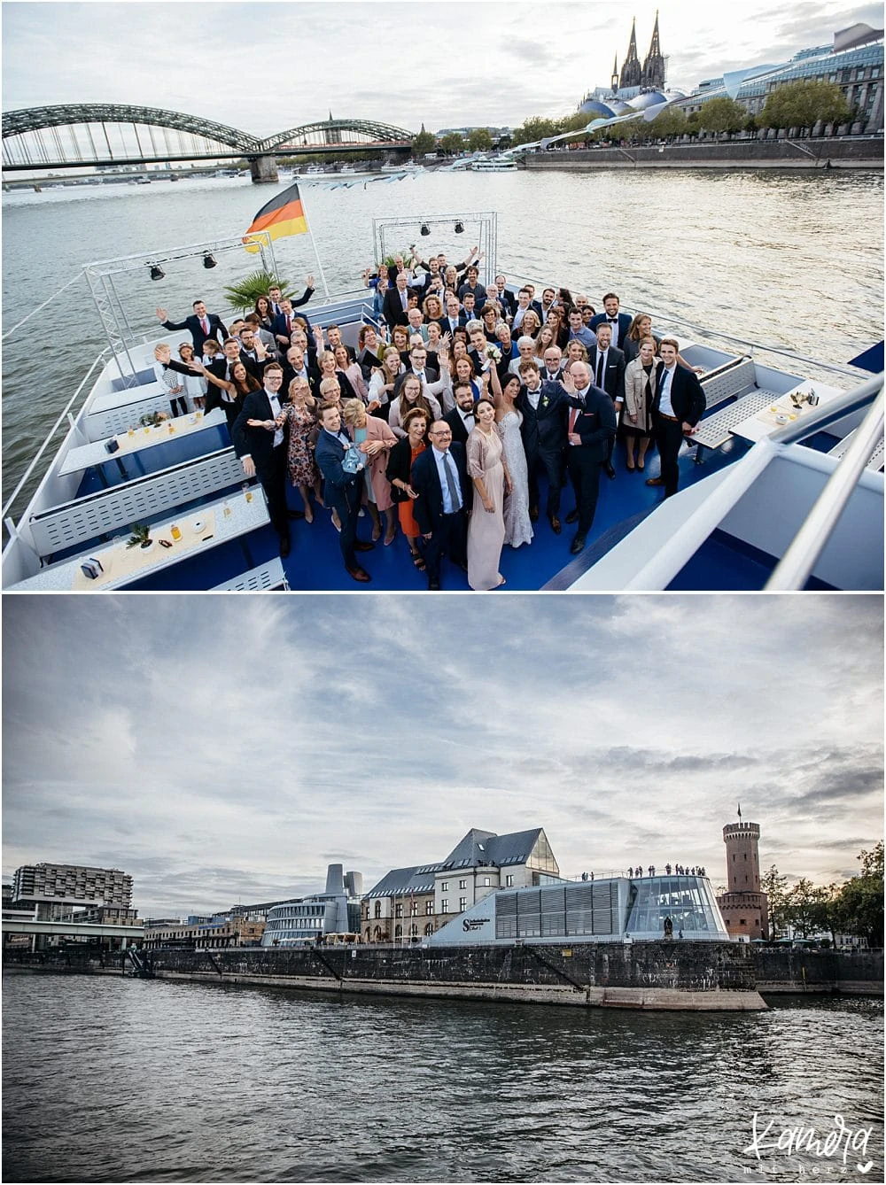 Standesamtliche Trauung auf der MS Rhein Cargo - Gruppenfoto